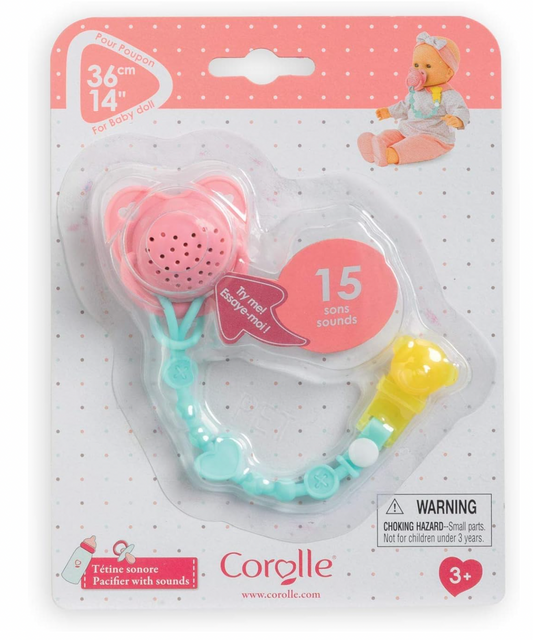 Doll Pacifier with Sounds (for Corolle 14" dolls)