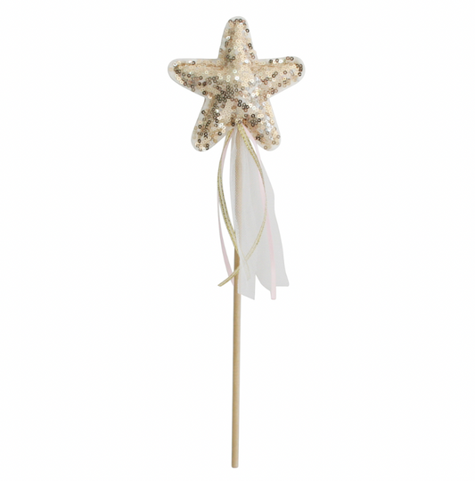 Sequin Star Wand, Gold