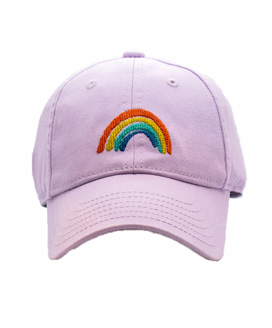 Kids Baseball Hat, Rainbow Lavender