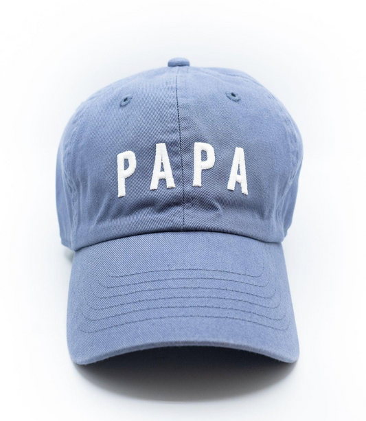 Papa Baseball Cap, Dusty Blue
