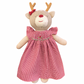 Red Girl Reindeer Doll Gingham Dress