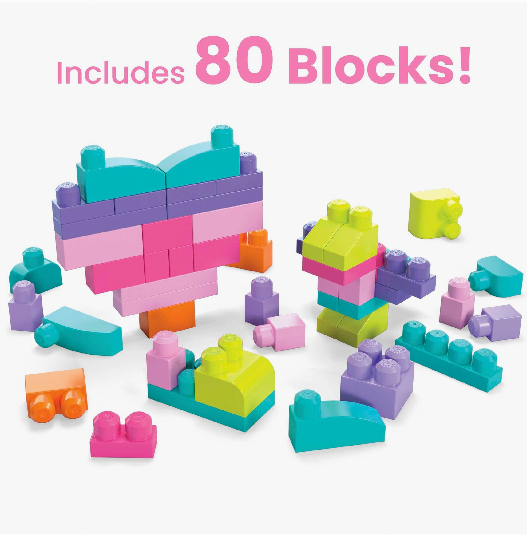 Mega Bloks First Builders Big Building Bag Pink Baby Braithwaite
