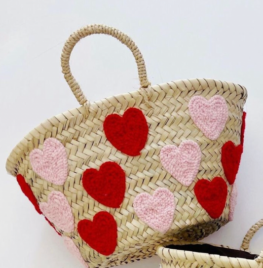 Heart Straw Basket