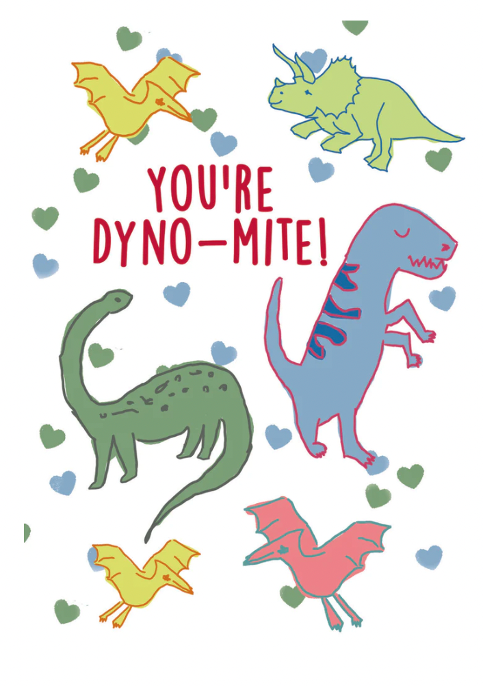 You're Dyno-Mite Valentines Cards, Set of 12