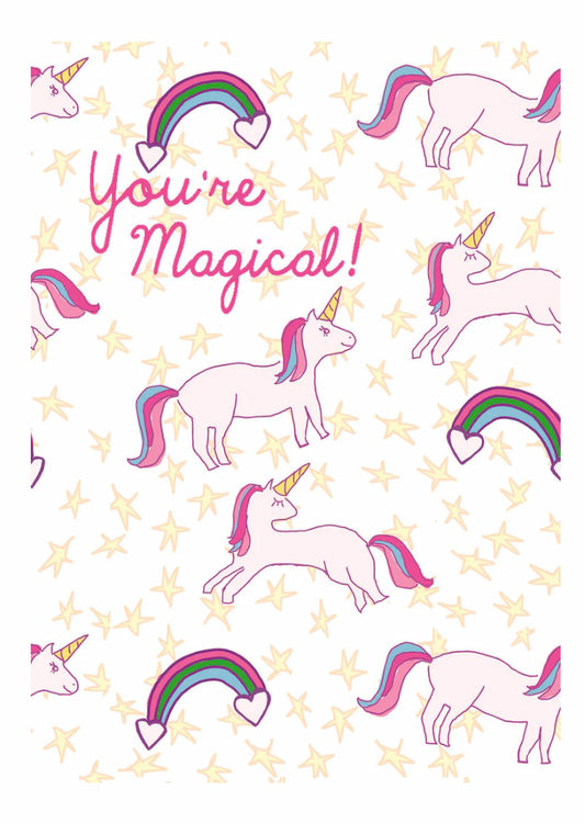 Magical Unicorn Valentines Cards, Set of 12