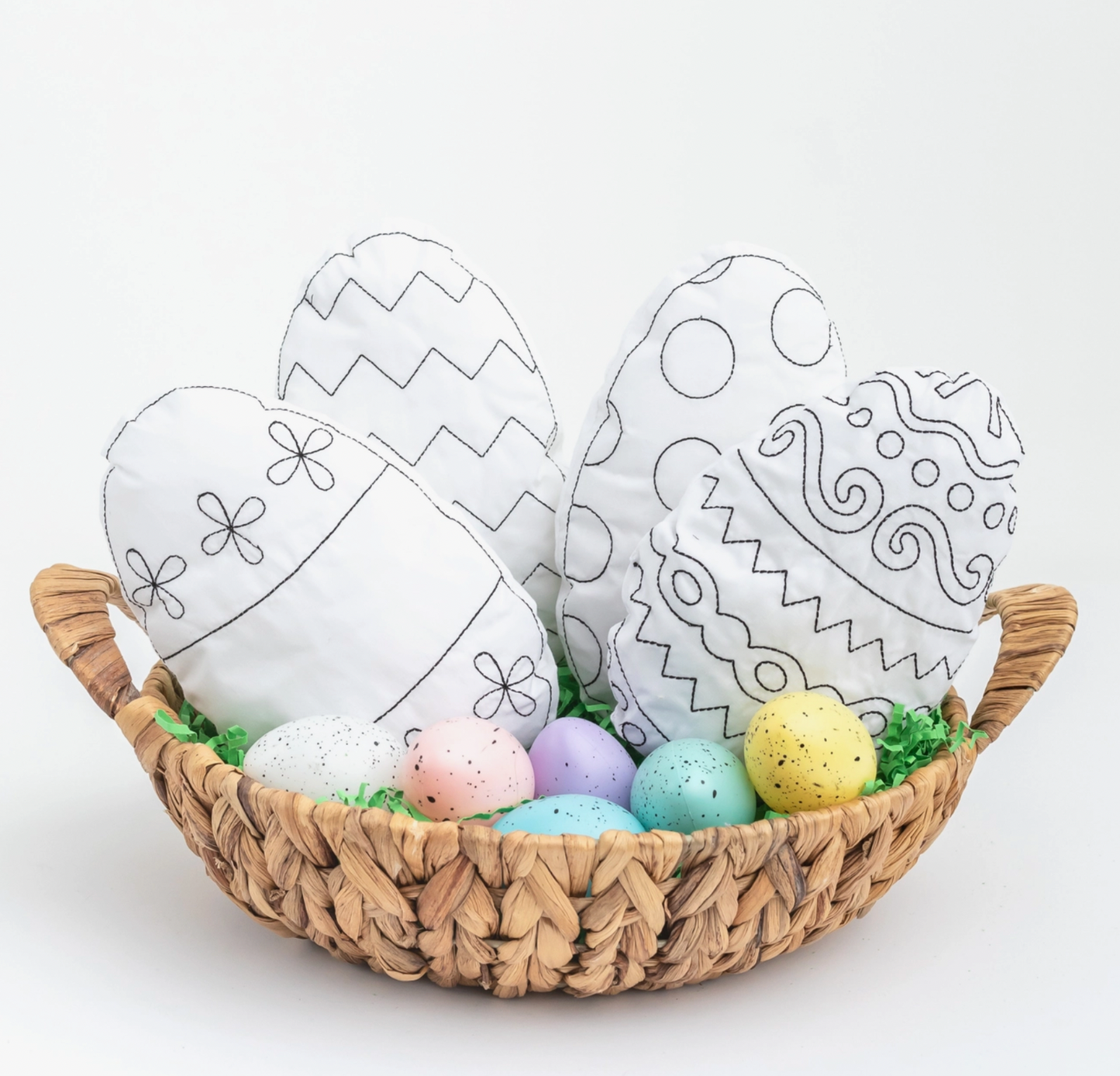 Easter Egg Reusable Coloring Doll For Kids, Chevron