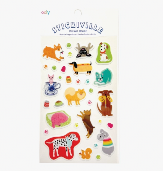 Set of Stickers, Quirky Dogs
