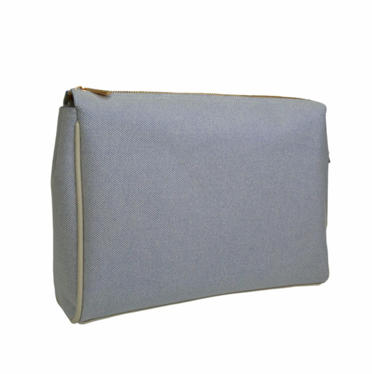 Luxe Linen Voyager Pouch, Admiral Blue