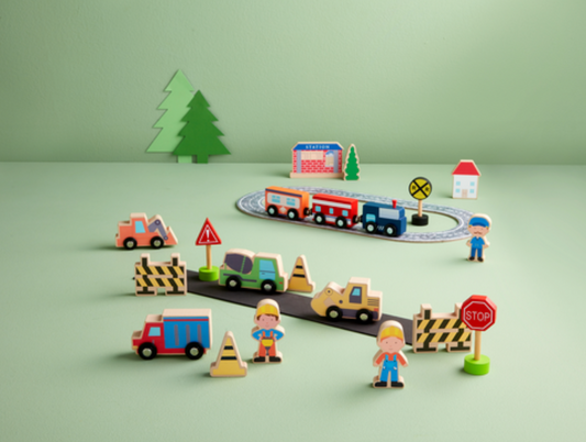 Construction Wood Toy Set