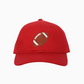 Kids Baseball Hat, Red Football