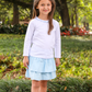 Girl's Rosemary Skort, Light Blue