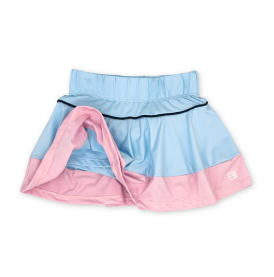 Amber Skort - Cotton Candy Blue, Cotton Candy Pink