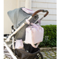 Quilted Stroller Bag, Pimlico Pink Stripe