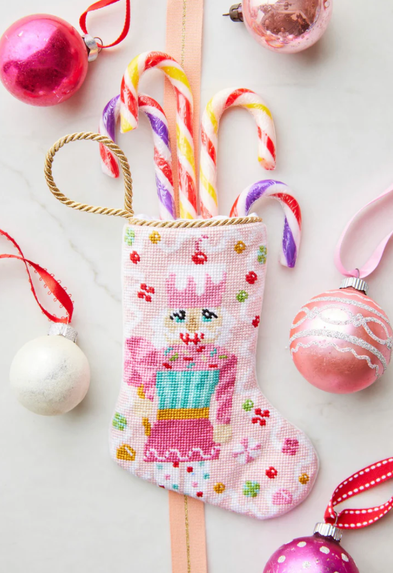 Sugar Sweet Nutcracker in Pink Stocking