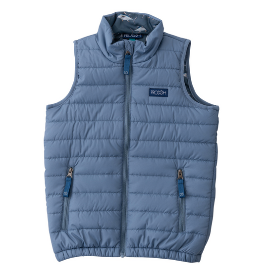 Kids Puffer Vest, Bluefin