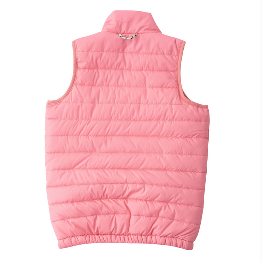 Kids Puffer Vest, Plumeria