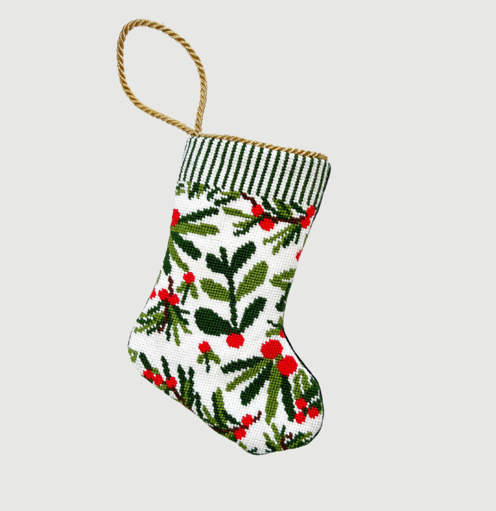 Heirloomed Berries and Boughs Stocking