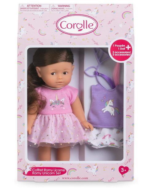 Corolle Mini Corolline Romy Unicorn Gift Set