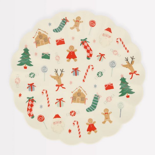 Jolly Christmas Melamine Large Plate