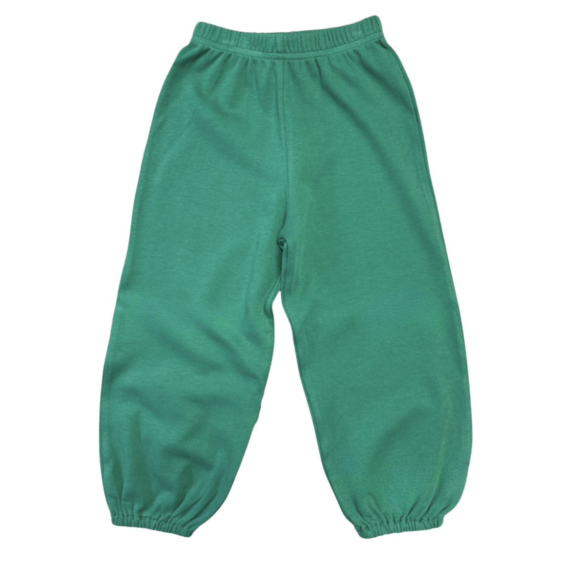 Boy's Interlock Cotton Christmas Green Cinched Ankle Pants