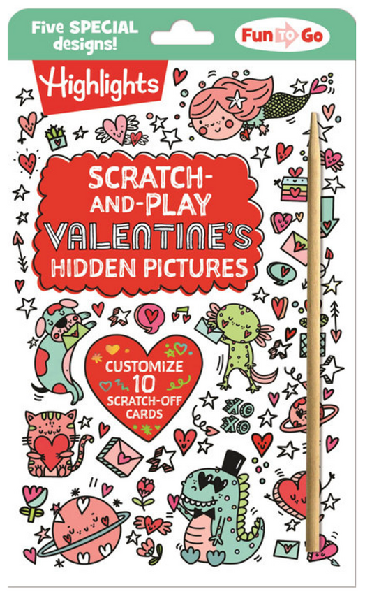 Scratch-and-Play Valentine's Hidden Pictures