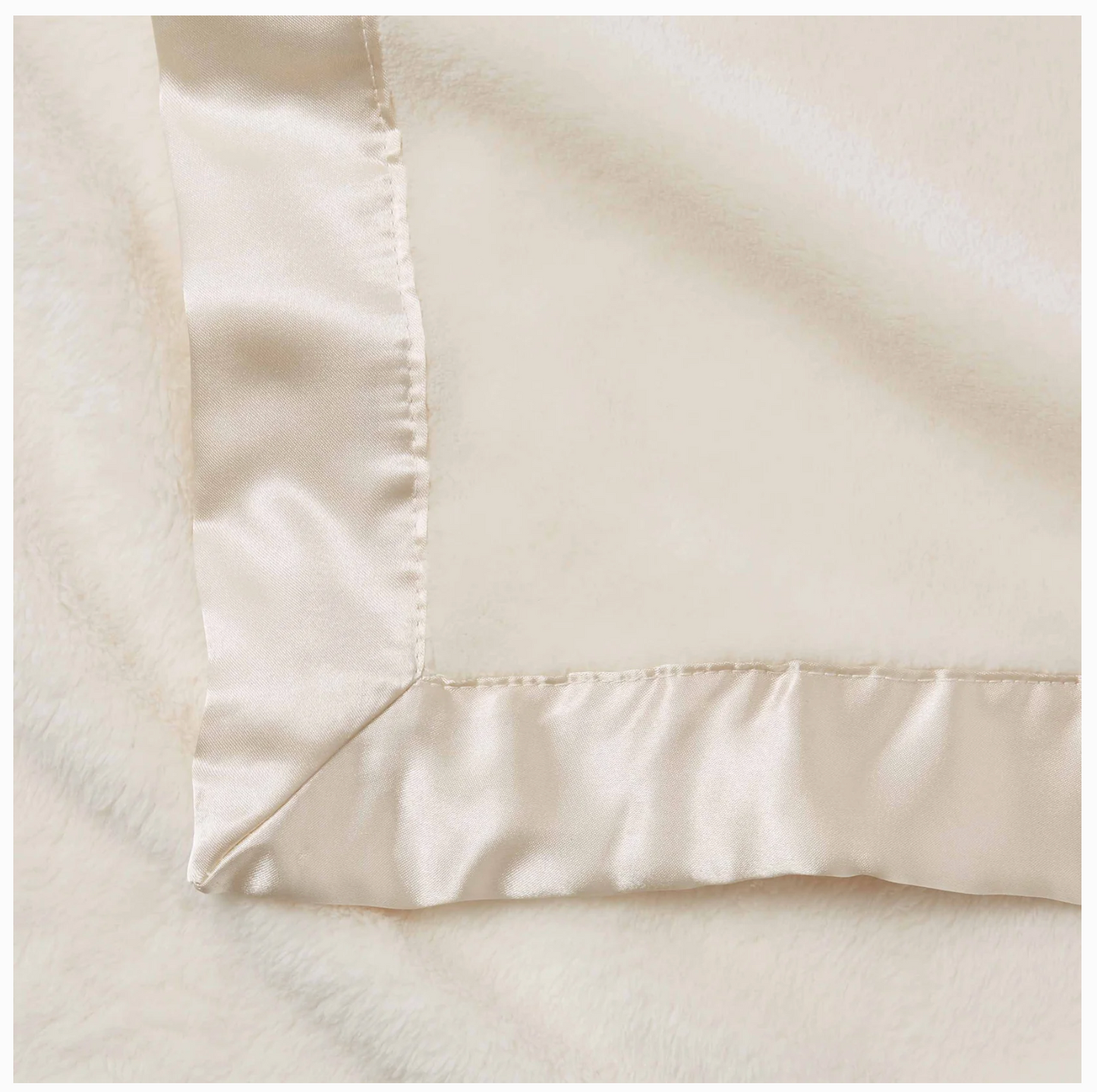 Cream Fleece Baby Blanket