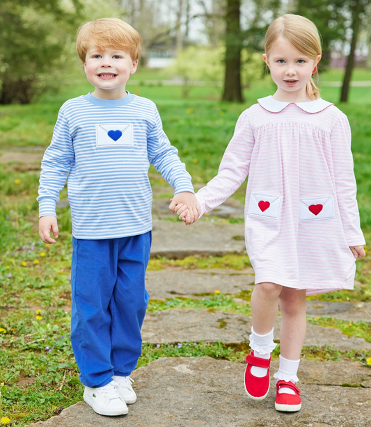 Love Letter Evelyn Pink Stripe Dress