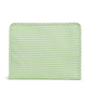 Large Roadie Zip Pouch, Gingham Leaf Green