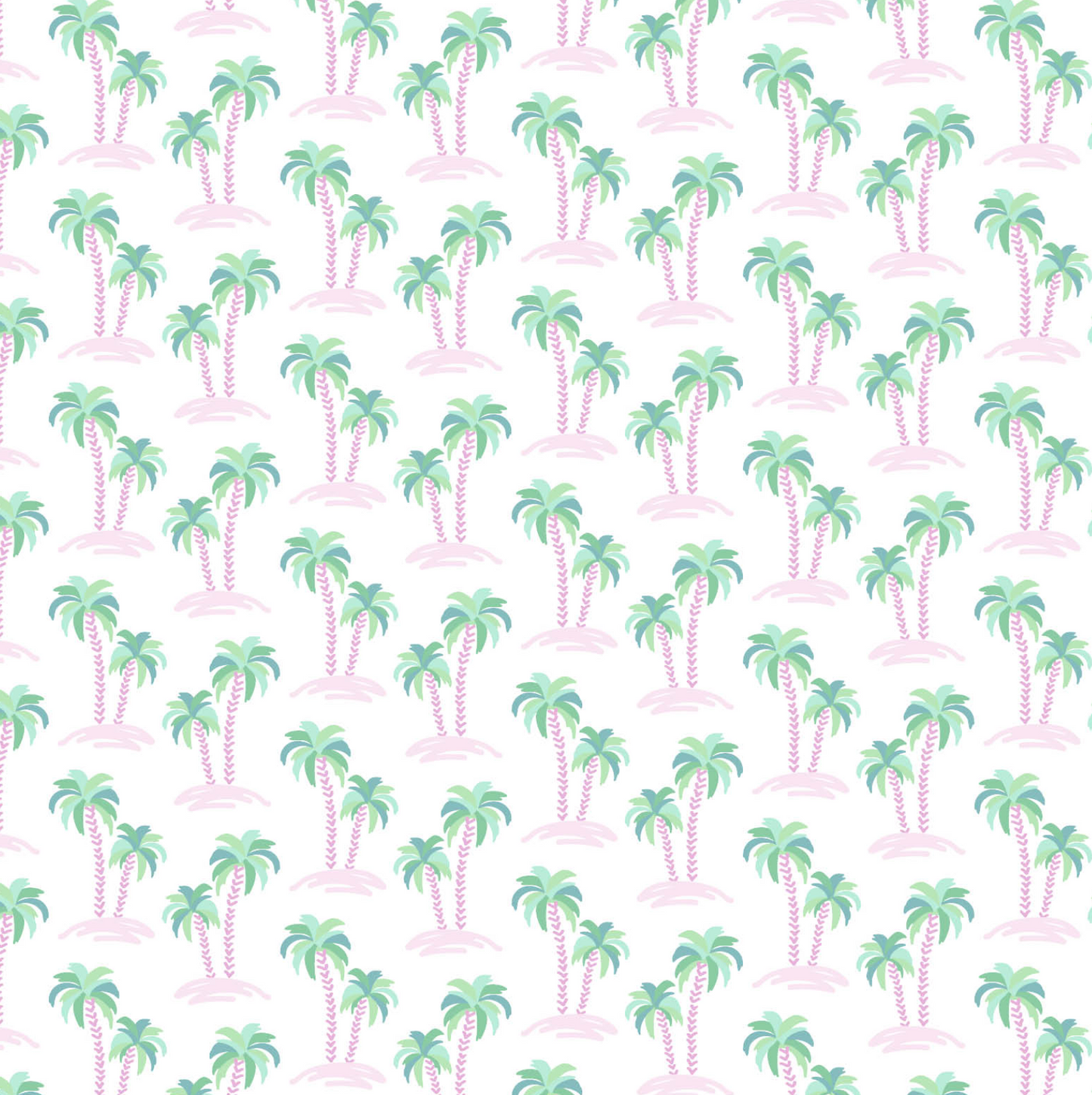 Poppy Girls' Short Set, Palm Tree Isle Pink