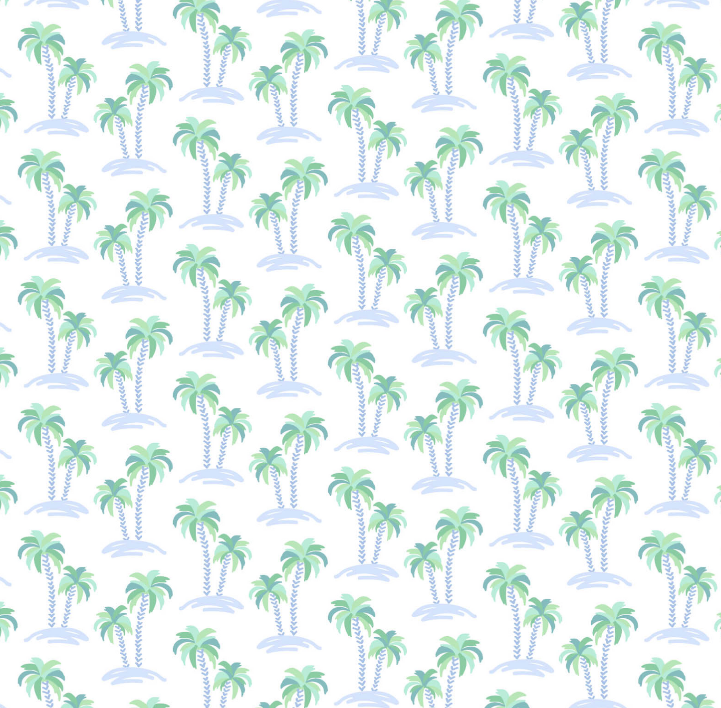 Reid Sleeveless Bubble, Palm Tree Isle Blue