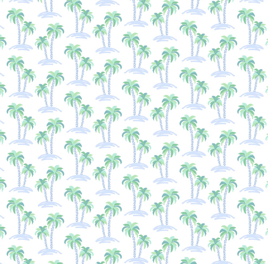 Reid Sleeveless Bubble, Palm Tree Isle Blue