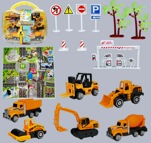 15 Piece Construction Truck Carry Case