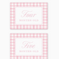 Milestone Card Set, Cavalier Garden Gingham Pink