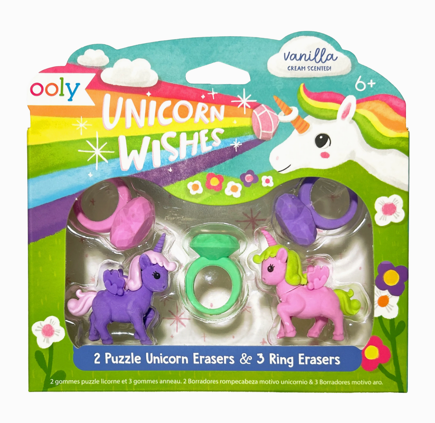 Unicorn Wishes Scented Erasers, Set of 5