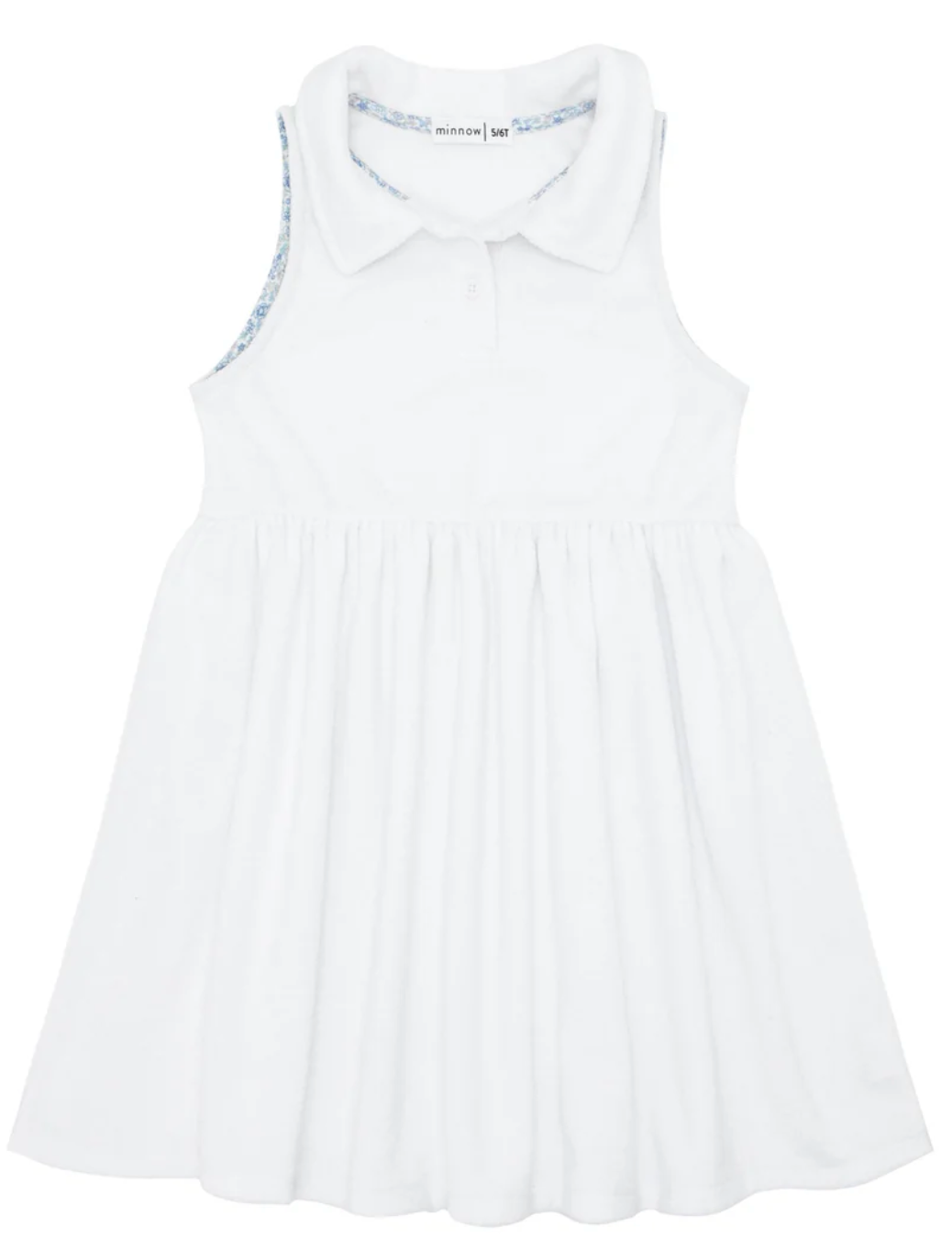 Girl WhiteFrench Terry Tennis Dress