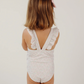 Girl Antique Floral Ruffle One Piece