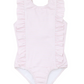 Girl Pink Stripe Ruffle One Piece