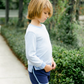 Unisex Powder Blue Stripe French Terry Sweatshirt