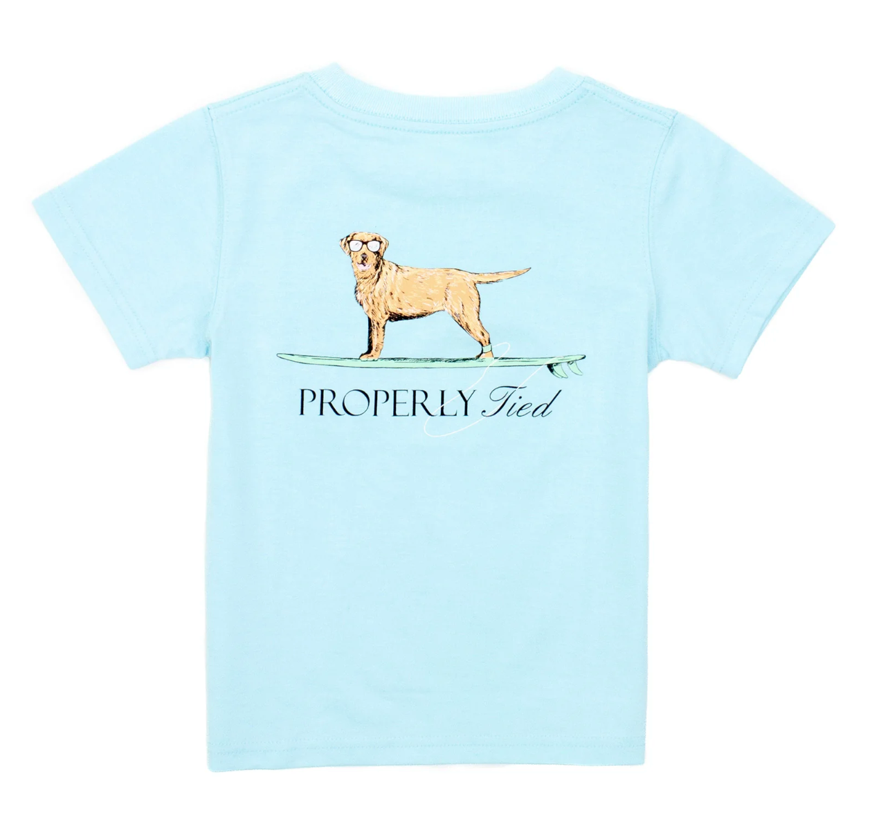 Boy Waverider Short Sleeve T-Shirt, Powder Blue