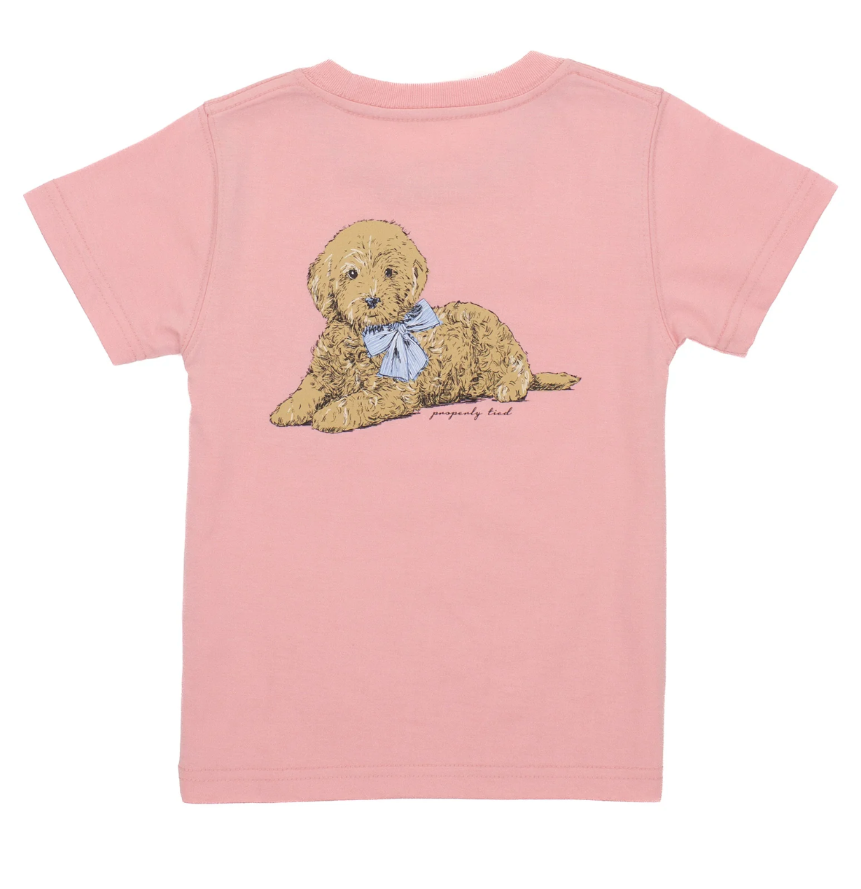 Girls Doodle Short Sleeve T-Shirt, Blush