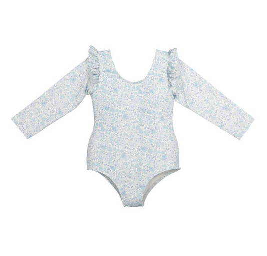 Blue Ditsy Floral Rashguard