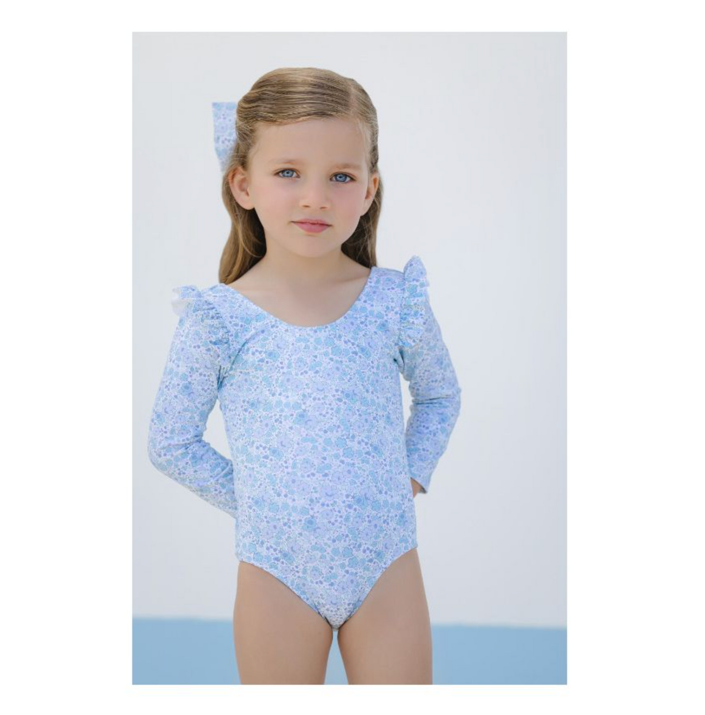 Blue Ditsy Floral Rashguard