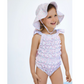 Pink Ditsy Floral Frilled Swimsuit