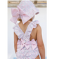 Pink Ditsy Floral Frilled Swimsuit