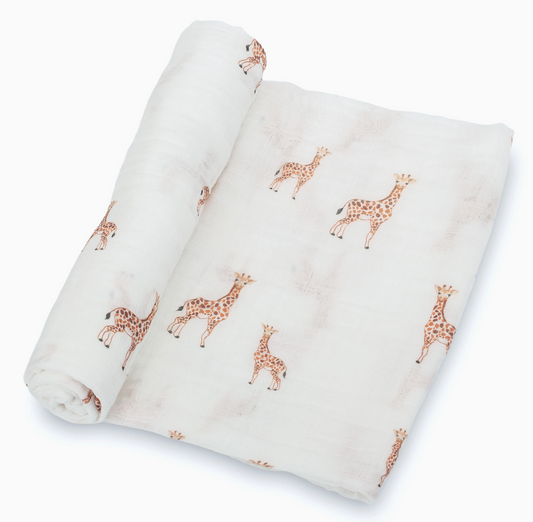 Muslin Swaddle, Giraffe