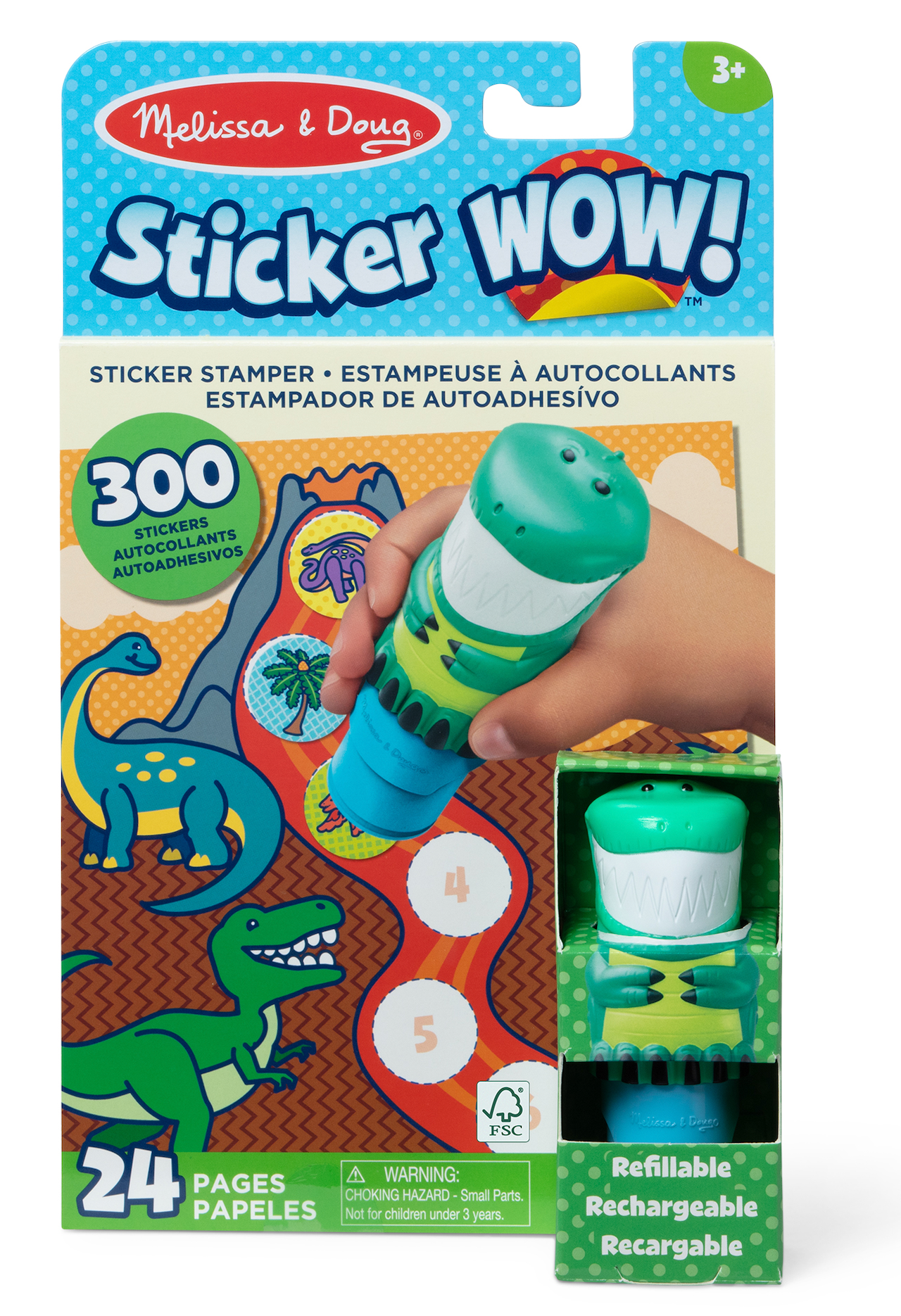 Sticker WOW! Activity Pad & Sticker Stamper, Dinosaur