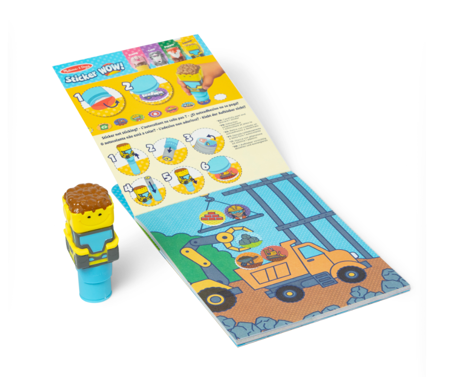 Sticker WOW! Activity Pad & Sticker Stamper, Bulldozer