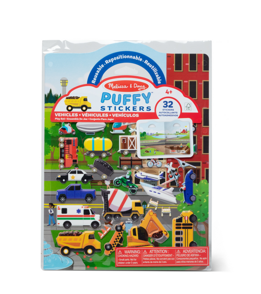 Puffy Stickers Play Set: Construction