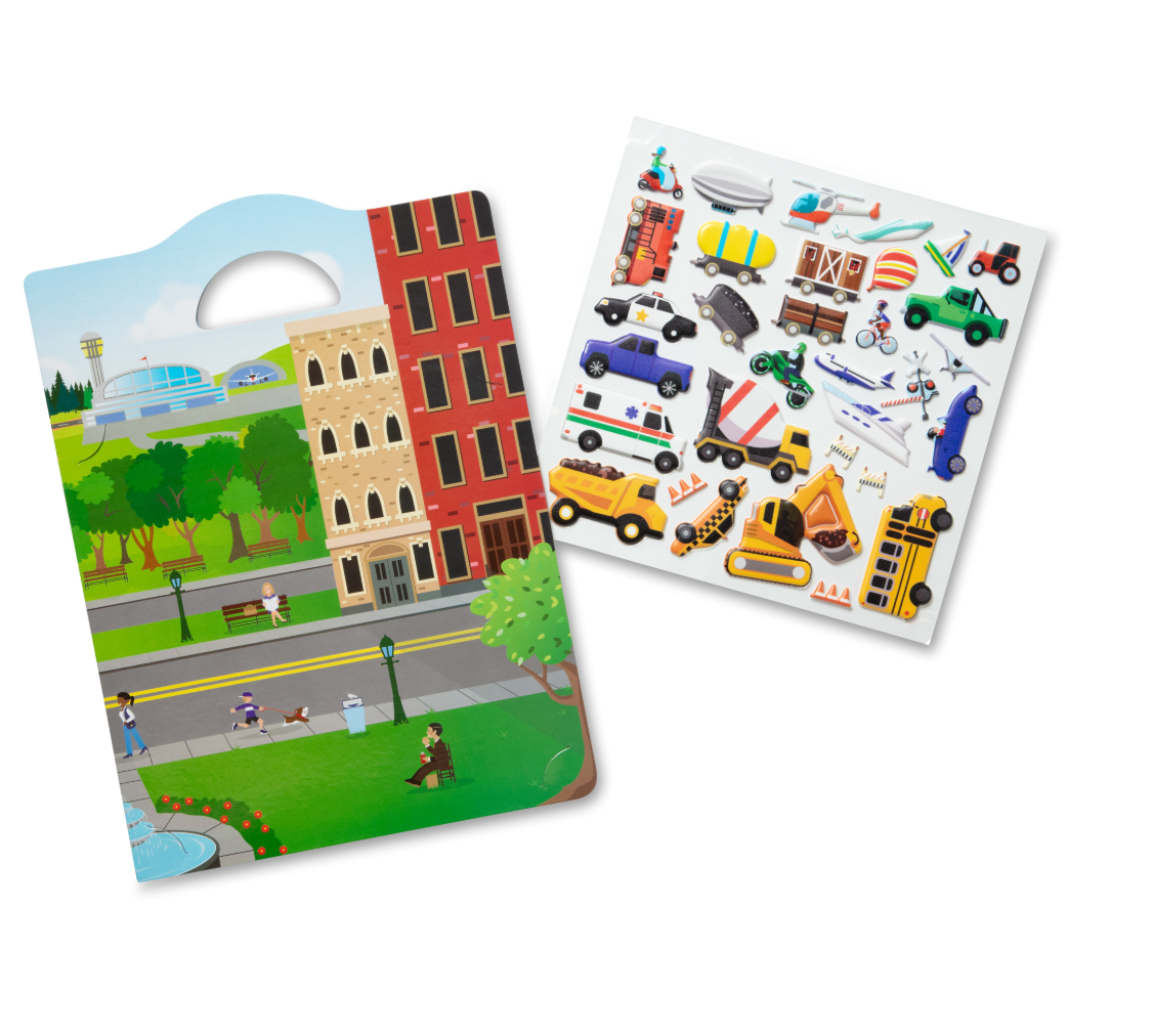 Puffy Stickers Play Set: Construction