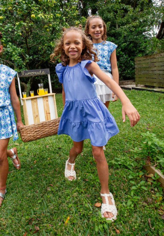 Layla Dress, Lapis Blue